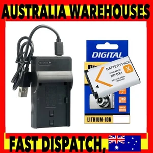 Battery +NP-BX1/M8 Charger for Sony ZV-1 ZV1 M7 M6 AS300 HX400 HX60 WX350 AS300V - Picture 1 of 8