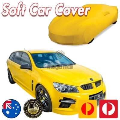 Show Car Cover Non Scratch for Holden VE VF VF2 Omega Evoke Wagon Soft Yellow - Image 1 of 4