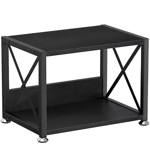 Desktop Printer Stand with 2 Tier Wood Storage Shelves Multi-Purpose Desk Org... - Picture 1 of 8
