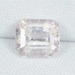 3.08 Cts Best Luster Peach Pink Natural Morganite - Octagon....!!! - Picture 1 of 2