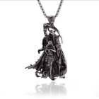 Death Taketh Jewelry Vintage Silver Sexy Goddess Standing Pendant Necklace