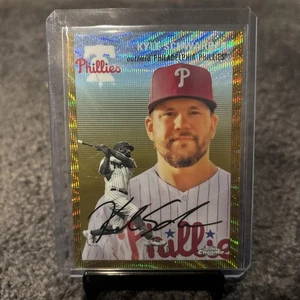 2023 Topps cromo platino aniversario #368 Kyle Schwarber Gold Wave 5/50 - Imagen 1 de 2