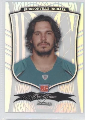 2009 Bowman Sterling Refractor /299 Eben Britton #38 Rookie RC - Image 1 of 2