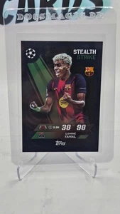 2025 TOPPS MATCH ATTAX STEALTH STRIKE LAMINE YAMAL SOCCER FC BARCELONA UCL - Picture 1 of 2
