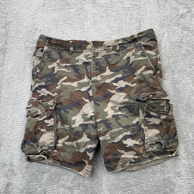 Pantalones Cortos American Eagle Para Hombres 40 Verde Camuflaje Carga Flex Utilidad Bolsillos y2k Sueltos Foto 1 de 4