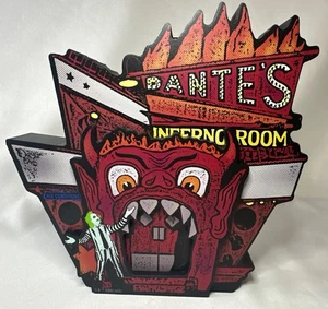 Beetlejuice Dante’s Inferno Room Holz 3D Hängeschild 7,5” oder Regalsitter - Bild 1 von 6