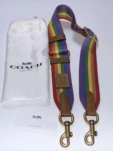 COACH Rainbow Webbing Strap Removeable Purse Strap Replacement (Adjustable) New - Picture 1 of 10