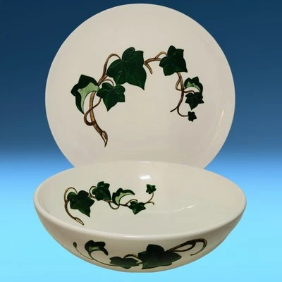 1950's California Ivy Metlox Poppytrail Large Salad Serving Bowl & Round Platter - Image 1 of 4