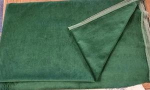 ROSS FABRICS AQUAVELVET EMERALD UPHOLSTERY FABRIC 340cm ? SEE SIZES IN DIAGRAM - Picture 1 of 3