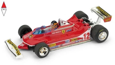 1/43 BRUMM FERRARI F1  312T4 N 12 WINNER USA OVEST GP 1979 GILLES VILLENEUVE - Immagine 1 di 3