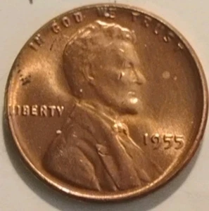 Uncirculated 1955 Philadelphia Mint Lincoln Wheat Cent RedGem DDO DDR DRim #1144 - Bild 1 von 11