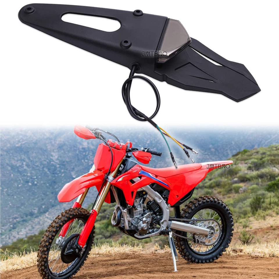 LED Rear Fender Brake Tail Light Off-road For Honda CRF250F CRF230F XR400 CR85 - Image 1 of 4