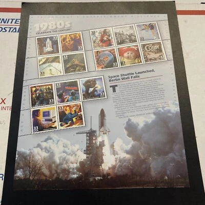 US Stamps Scott# 3190 Celebrate the Century 1980 Sheet 15 MNH - - Image 1 of 2