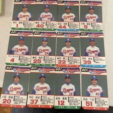 1985 Chunichi Dragons Takara Pro-Baseball Game 30 Cards  Japanese