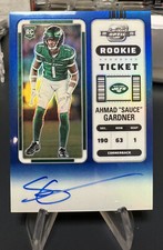 2022 Contenders Optic Sauce Gardner Rookie Ticket On Card Auto Blue Prizm 26/75!