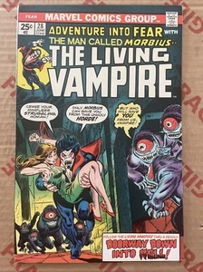 ADVENTURE INTO FEAR #28, Vol 1 - VF+, Morbius, Vampire, 1975, Marvel Comics - Picture 1 of 12