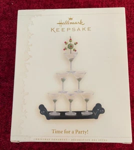 Hallmark Keepsake 2006 "Time for a Party!" Martini Weihnachtsschmuck "Neu im Karton" - Bild 1 von 5