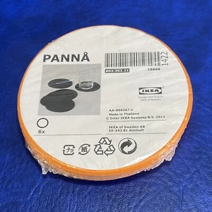 IKEA PANNA - One Pack of 6x Orange Coasters for Beverage Drinking Glass 4 Inch - Picture 1 of 5