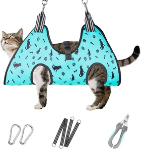 Dog&Cat Grooming Hammock - Pet Harness for Grooming Nail Trimming - Picture 1 of 12
