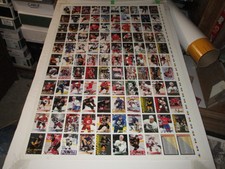 1994-95 O-PEE-CHEE PREMIER FULL UNCUT HOCKEY SHEET WAYNE GRETZKY LEAGUE LEADER