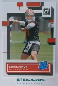 2022 Panini Donruss Brock Purdy bewertet Rookie-Karte #374 RC San Francisco 49ers - Bild 1 von 2