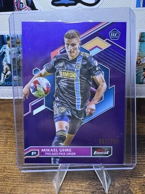 2023 Topps Finest MLS - MIKAEL UHRE Purple Refractor #90 Philadelphia /250 (RC) - Image 1 of 2