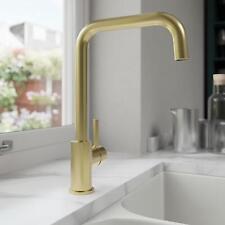 Modern Brushed Gold Kitchen Mixer Tap Mono Bloc Single Lever Sink Faucet Taps