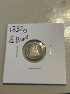 1852 o half dime Nice Affordable Example Please Check My Many Listings 👀