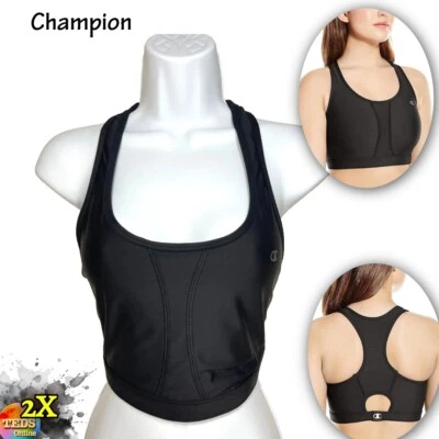 NWOT Champion Womens Size 2X The Vented Sports Bra Black - Image 1 of 4
