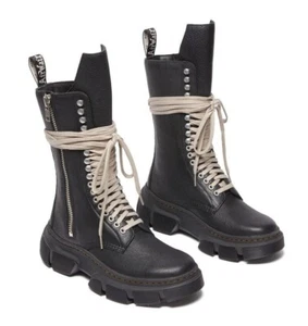 Rick Owens × Dr. Martens 1918 DMXL Calf Length Boot Black 31750001 Men's Size - Picture 1 of 4