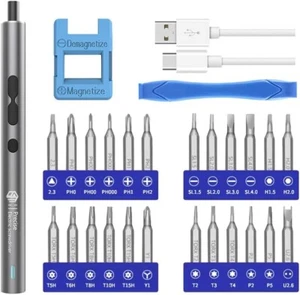 SM Mini Electric Screwdriver 28 in 1 Repair Tool Kit for iPhone/Laptop/Watch/PS5 - Picture 1 of 6