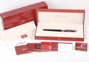 Pluma Estilográfica S.T.Dupont Napoleon Edición Limitada Platino Oro 18K Plumín 481768M - Imagen 1 de 10