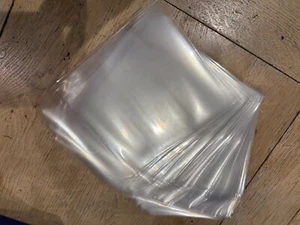 Clear plastic CD, DVD, Blue-ray cover envelopes x 74 - Photo 1/3