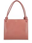Jil Sander Giro Medium Cherrywood Pink Leather Top Handle Bag New