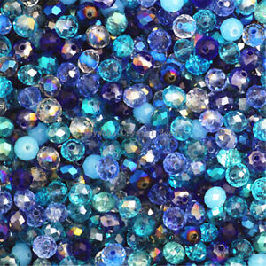 Purple Multicolor  2mm 4mm 6mm 8mm Rondelle Beads faceted Crystal Glass Beads