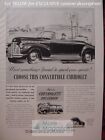 Rare Esquire Advertisement Ad Chevolet Convertible Cabriolet 1941 Wwii Era
