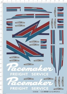Detail Up 1/24 738 FLD120 Truck Model Kit Pacemaker Markings Water Slide Decal - Picture 1 of 1