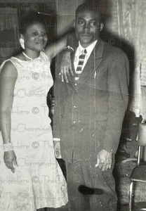 Vintage Photo African American Couple Semi Formal Wear 1940’s - Picture 1 of 3