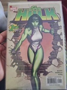 SHE-HULK #1 2004 GRANOV COVER MARVEL SLOTT WITH CARD INSERT - Picture 1 of 5