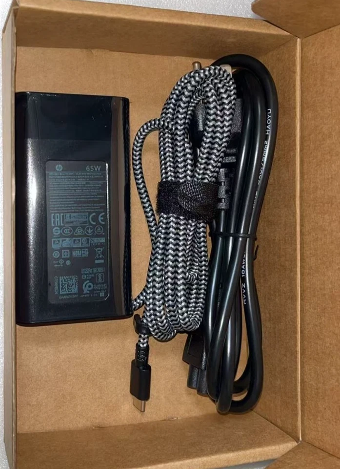 Cargador Adaptador CA Original 65W HP USB C Tipo C Para ENVY 15-EW0013DX 13-bf0013dx Foto 1 de 3