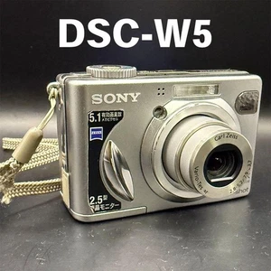 Sony Cyber-shot DSC-W5 Retro Digital Camera Tested Silver Compact Model - Picture 1 of 12