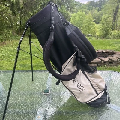 Ping K56 Hoofer Golf Stand Bag 5 Way Divider Dual Strap System VG Condition - Image 1 of 4