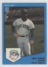 1989 ProCards Triple A Greg Vaughn #36 Rookie RC