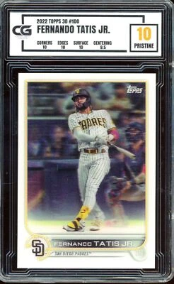 2022 Topps 3D Acetate Lenticular #100 ~ Fernando Tatis Jr. ~ CG 10 PRISTINE - Image 1 of 2