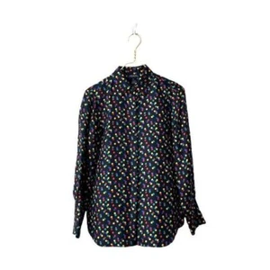BLUSA CON CUELLO DE LUNARES FIRMA JONES NEW YORK FIRMA SEDA MULTICOLOR S - Imagen 1 de 8