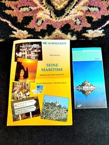 95' Souvenir Seine Maritime (23pg) & Normandy (Foldout) France Tourist Brochures - Picture 1 of 9