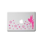 TINKERBELL FAIRY and STARS Pink sticker decal  nursery laptop etc easy apply diy