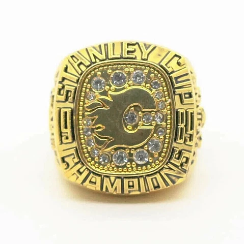1989 Calgary Flames Macinnis or MacDonald NHL Stanley Cup REPLICA Ring Size 8-13 Cover