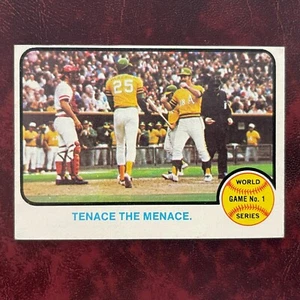 1973 Topps Set GENE TENACE 1972 WORLD SERIES GAME 1 #203 A'S REDS - NR-MINT - Picture 1 of 2