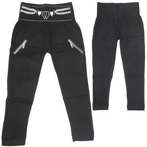 Leggings invernali termici per bambini ragazze pantaloni invernali pantaloni termici pantaloni per bambini pile - Foto 1 di 4